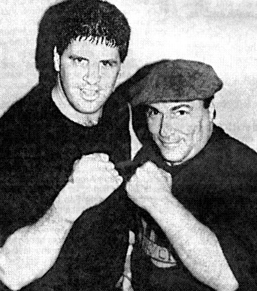 BOXER PETER McNEELEY AND MANAGER VINNIE VECCHIONE